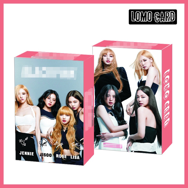 black pink ALBUM PHOTOCARD LISA ROSE JENNIE JISOO LOMO CARD 30PCS/BOX Jisoo Jennie Rose Lisa Blink BP