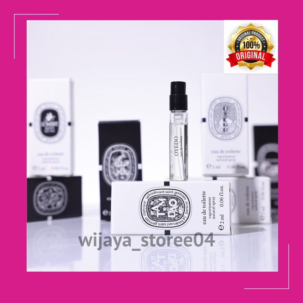 VIAL PARFUM DIPTYQUE ALL VARIANS ORIGINAL PARFUM 2ML