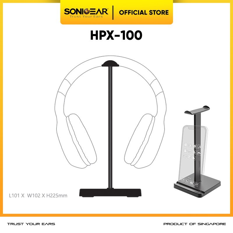 Stand Headset Gaming Sonicgear HPX-100 |Headset Stand Sonicgear HPX100