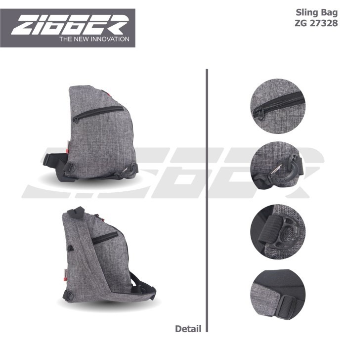 [KLIKTAS] Tas Selempang Pria ZIGGER - 27328 - Sling bag Modern