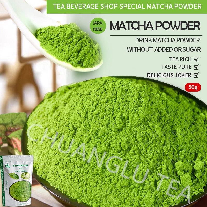 

Pure matcha powder etiquette/cooking 50g matcha powder milk tea ice cream dessert drink