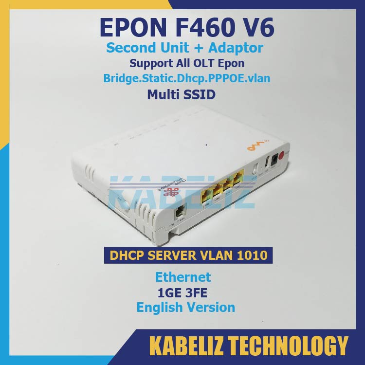 ONU EPON V6 ONT WIFI  MODEM WIFI MURAH SECOND GIGABYTE SUPPORT ALL OLT EPON HIOSO HSGQ SUPPORT BRIDGE ONU EPON ZTE F460 V6 ROUTER ZTE