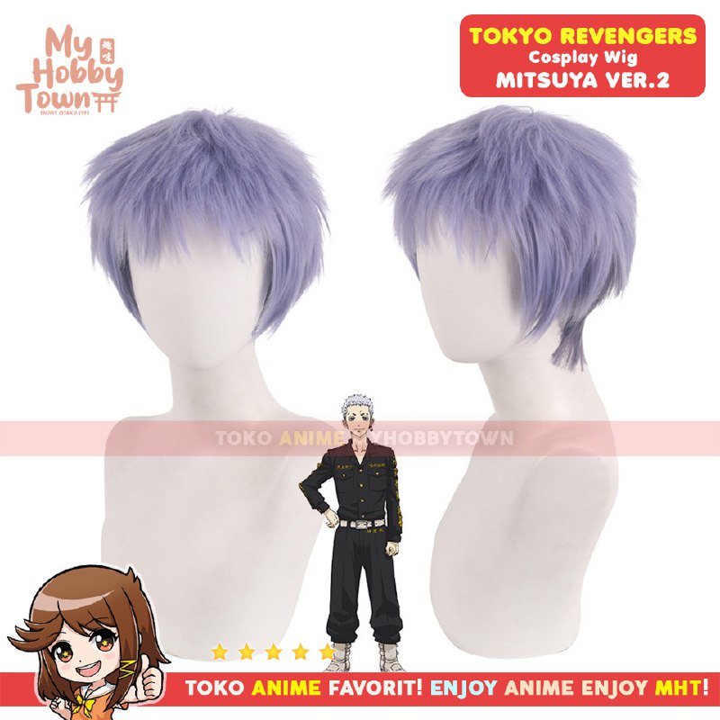 Wig Cosplay Anime Tokyo Revengers : Mitsuya Takashi Rambut Palsu