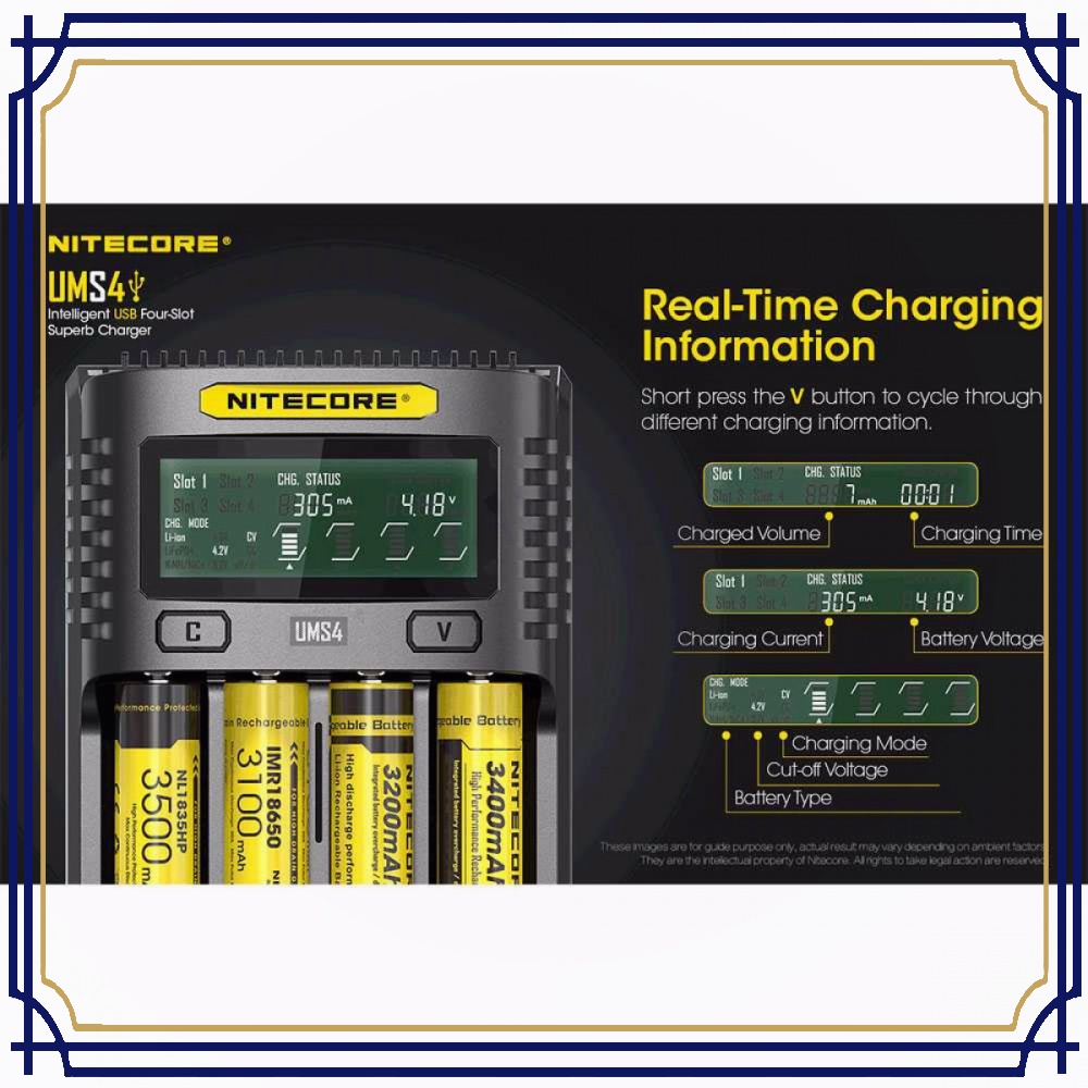 Intelligent QC2 USB Charger Baterai 4 Slot Li-ion NiMH - BT361