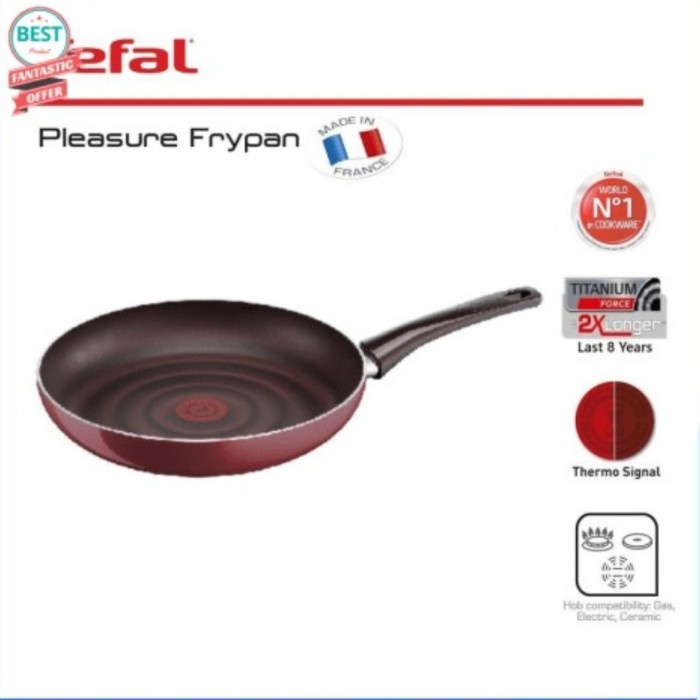 TEFAL PLEASURE FRYPAN 30CM. MADE IN FRANCE. COATING TITANIUM FORCE 2X