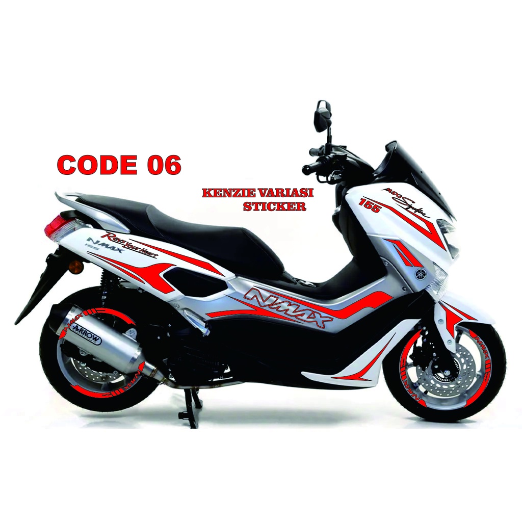 AKSESORIS YAMAHA N MAX, Stiker Cuting Striping List Body VARIASI MOTOR YAMAHA Nmax lama  #06