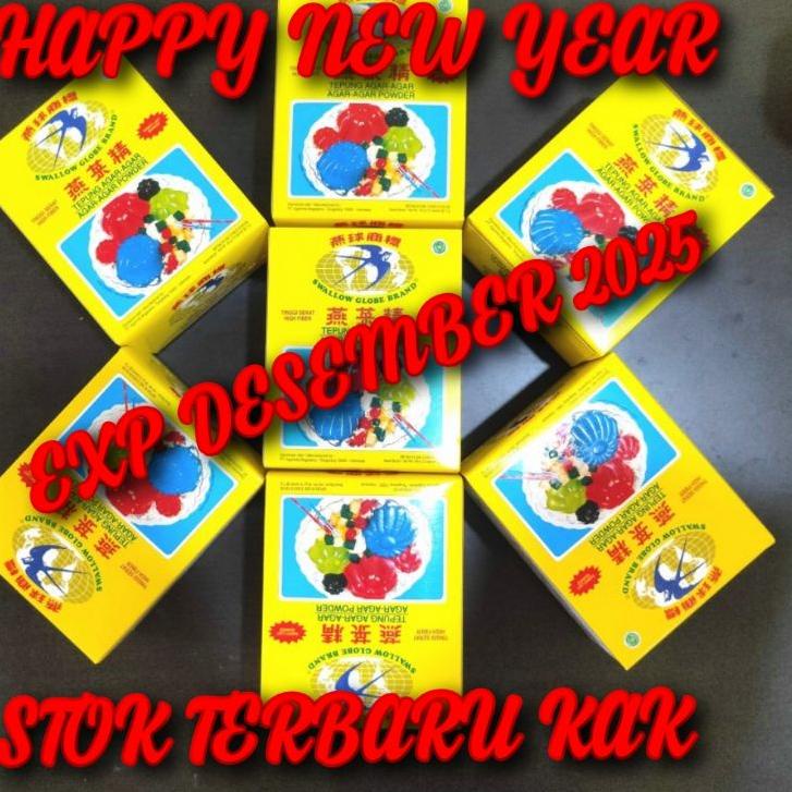 COD[FG2]-AGAR AGAR SWALLOW GLOBE PLAIN PUTIH 1 BOX