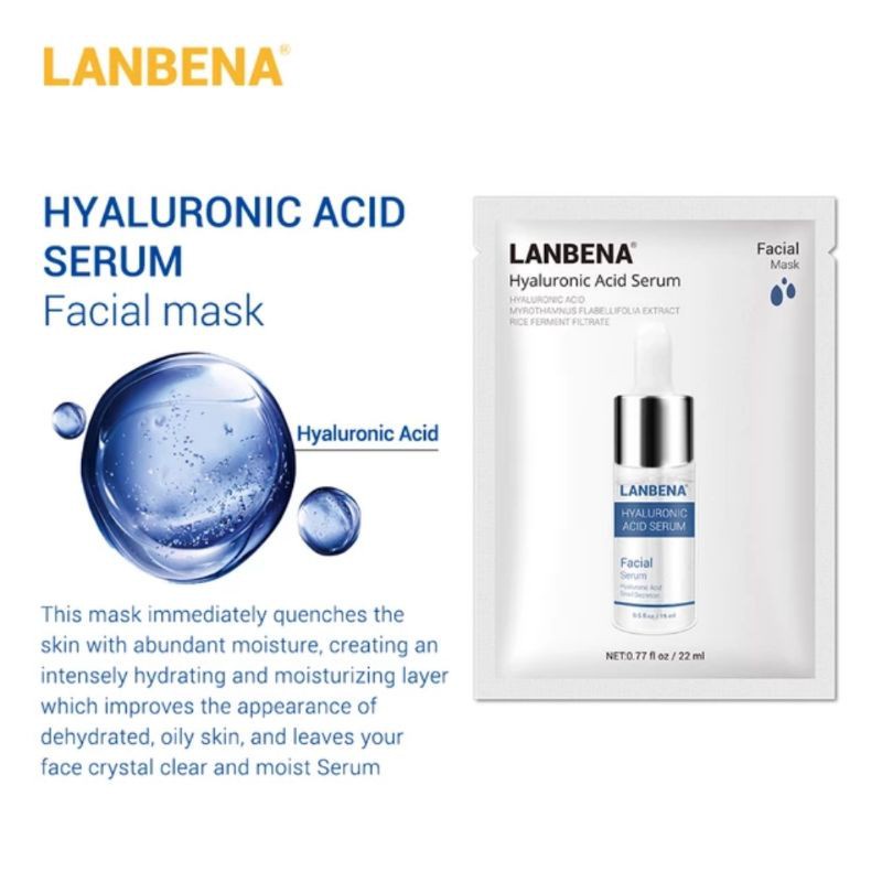 LANBENA Serum Sheet Mask - Masker Wajah Lanbena ORIGINAL