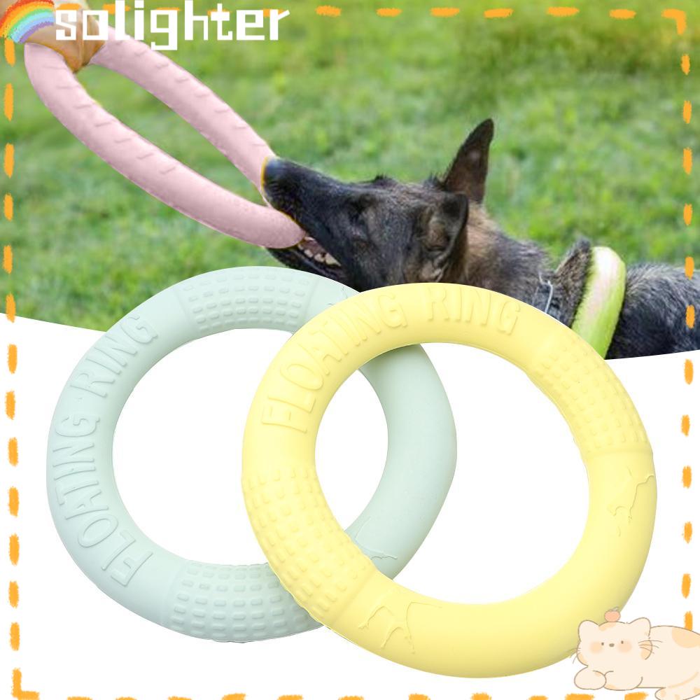 Solighter Cincin Latihan Anjing Flying Discs Tensioner Training Toy Mainan Hewan Peliharaan