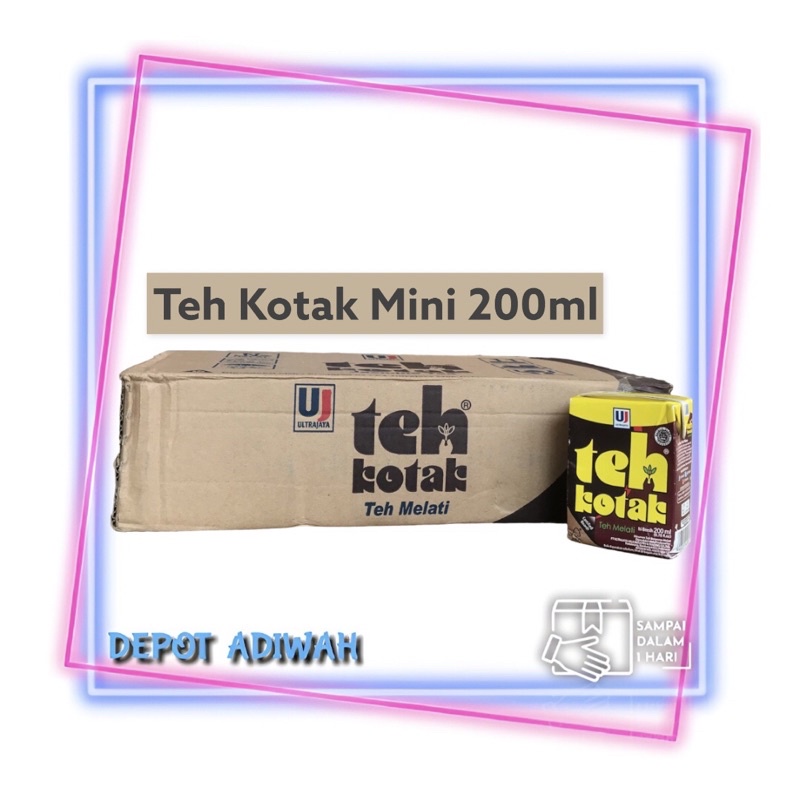 

Teh Kotak Jasmine mini 200ml per karton (isi 24 pack)