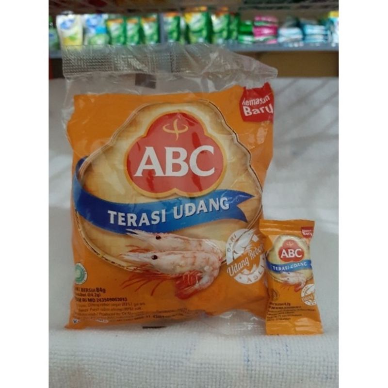 

TERASI UDANG ABC 84g (4.2g X 20 SACHET)