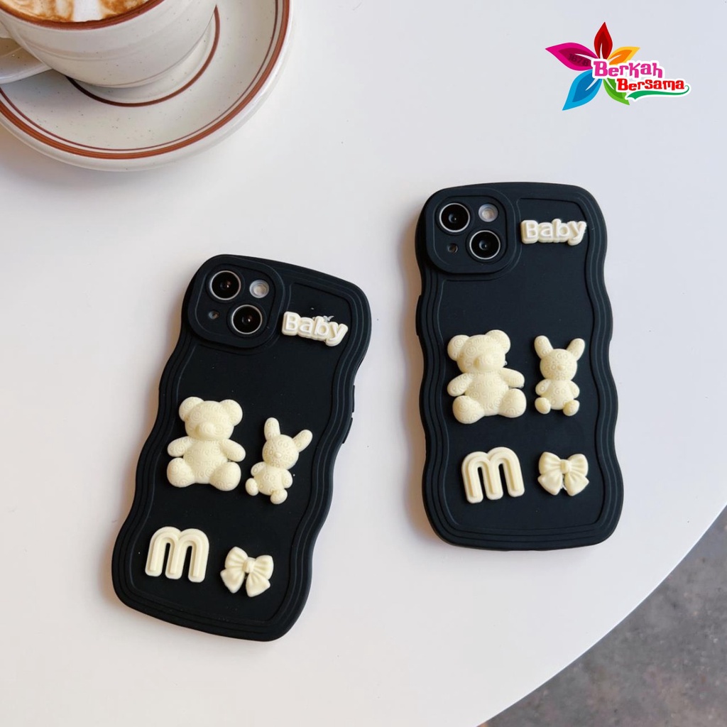 Y026 SOFTCASE 3D KARAKTER RABBIT MODEL GELOMBANG WAVE FOR OPPO A3S A1K A5S A7 A11K A12 A15 A15S A16 A16S A17 A17K A31 A8 A9 A5 2020 A36  A76 A96  9I A37 NEO 9 A39 A57 LAMA A52 A92 A53 A33 A54 A55 A57 2022 A77S BB7551