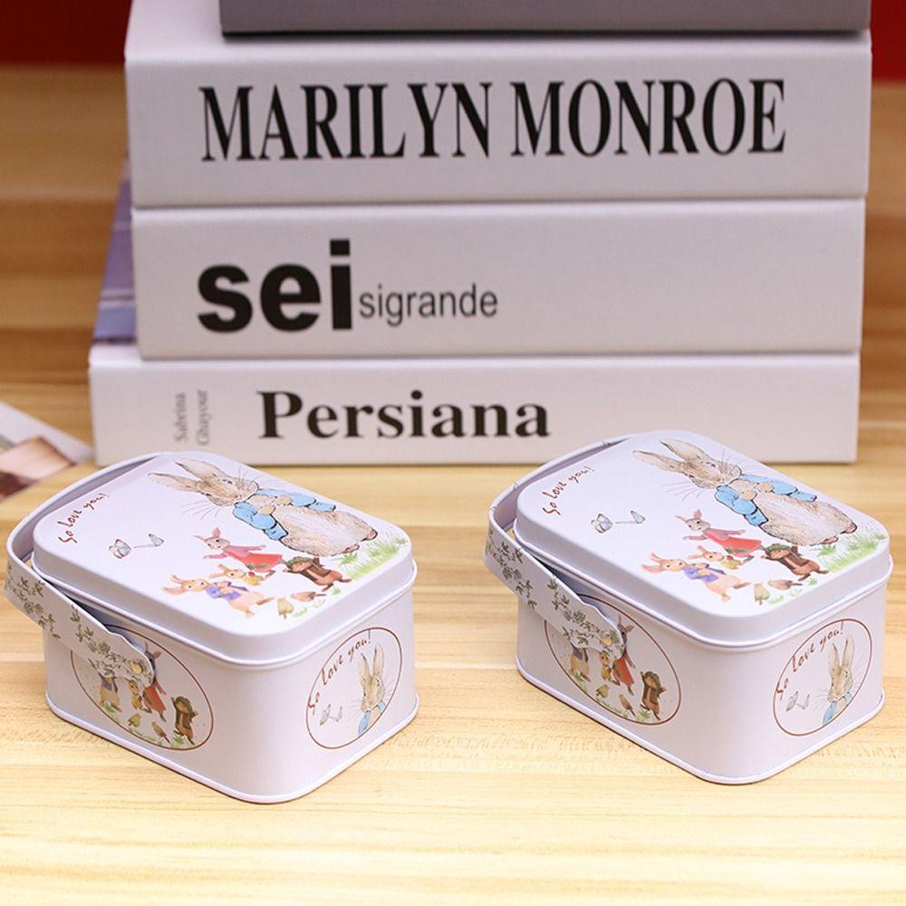 [Elegan] Gift Box Hand-held Vintage Pesta Hias Permen Cookie Koper Dengan Tutup Storage Box