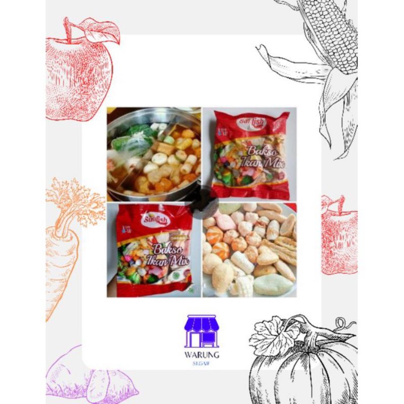 

SUNFISH BAKSO IKAN MIX 500G