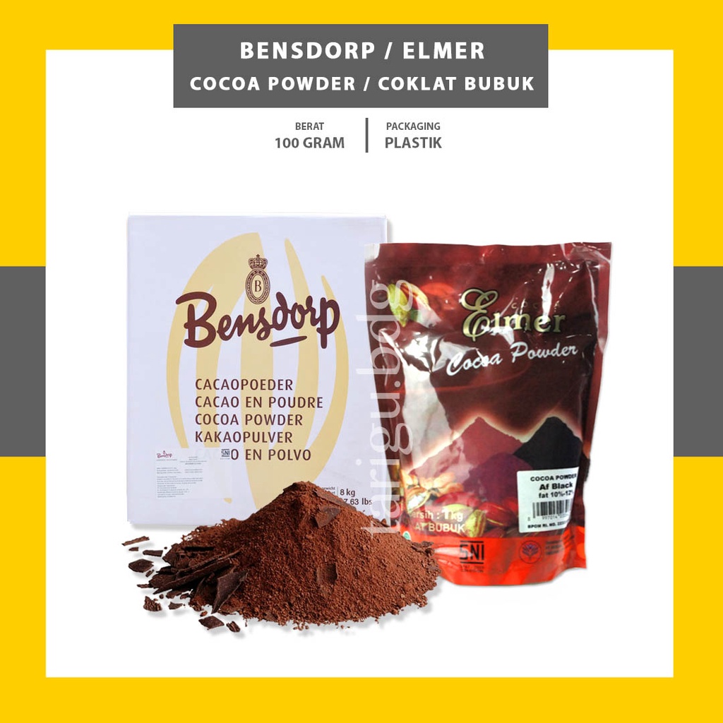 COKELAT BUBUK BENSDORP NAARDEN AF BLACK 100GR - BENSDROP PURE COCOA POWDER DRINK - BENDROP COKLAT BUBUK MURNI - SERBUK MINUMAN COKLAT - BUBUK COKLAT HITAM