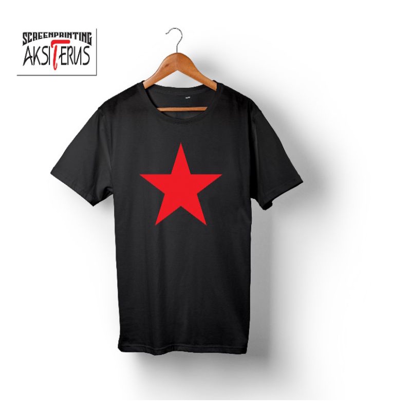 Kaos Bintang merah Red Start Unisek