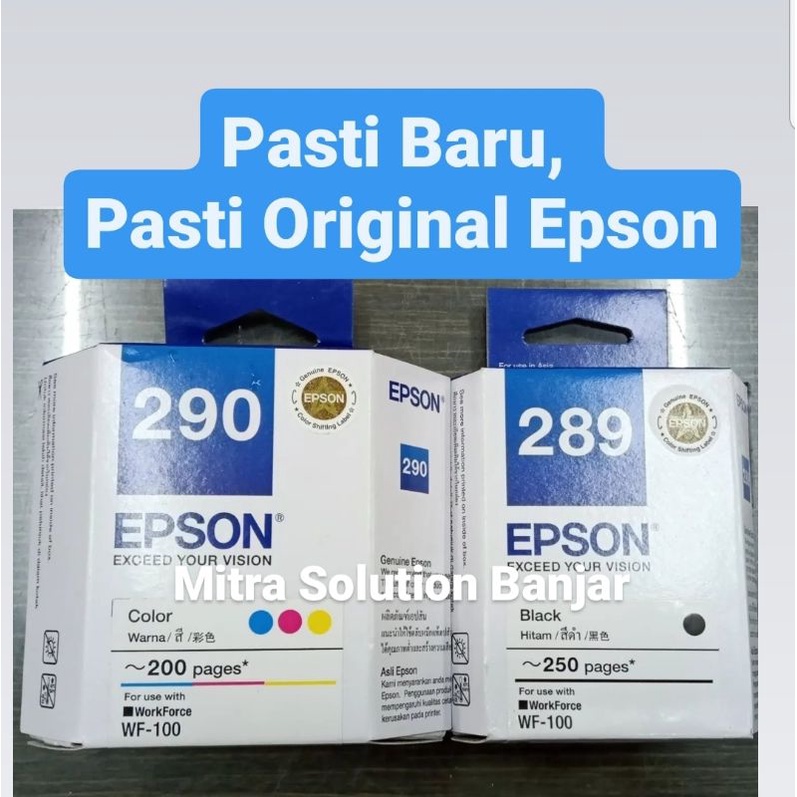 Cartridge Tinta Epson WF100 WF-100 WF 100 epson 289 dan epson 290