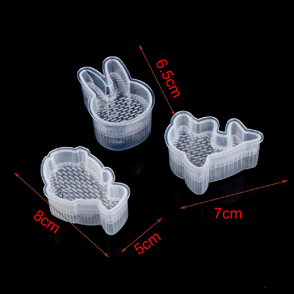 [Birth] 3pcs/set Bentuk Kartun Rice Ball Mold Sushi Roll Bento Press Mold DIY Tools [ID]