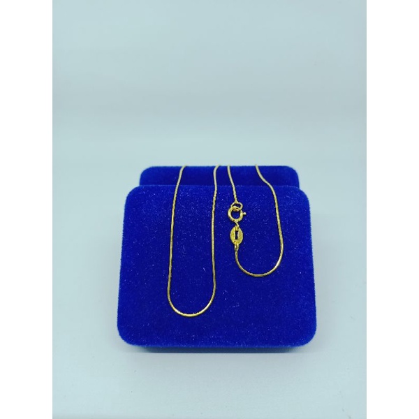 kalung rantai kasandra bulat/perak asli silver 925 lapis emas/perhiasan fashion wanita terbaru