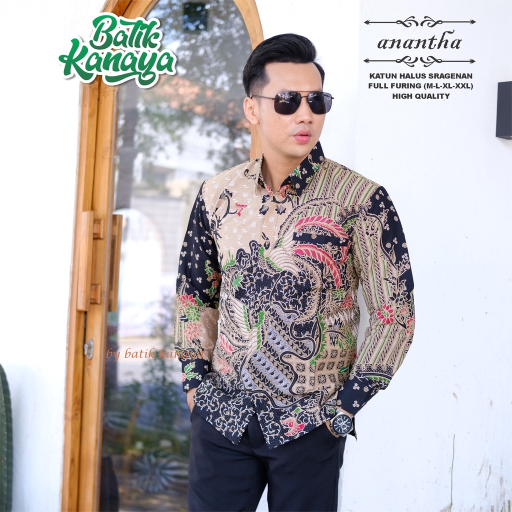 Kanaya Baju Batik Pria Full Furing Motif ANANTHA