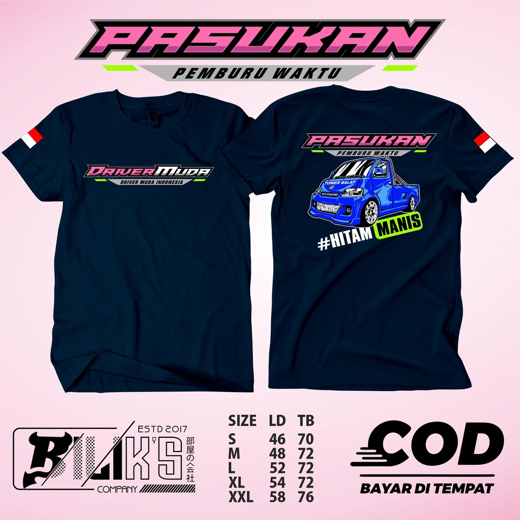Kaos Gran Max Driver Muda  S-Xl Bisa Desain Custom
