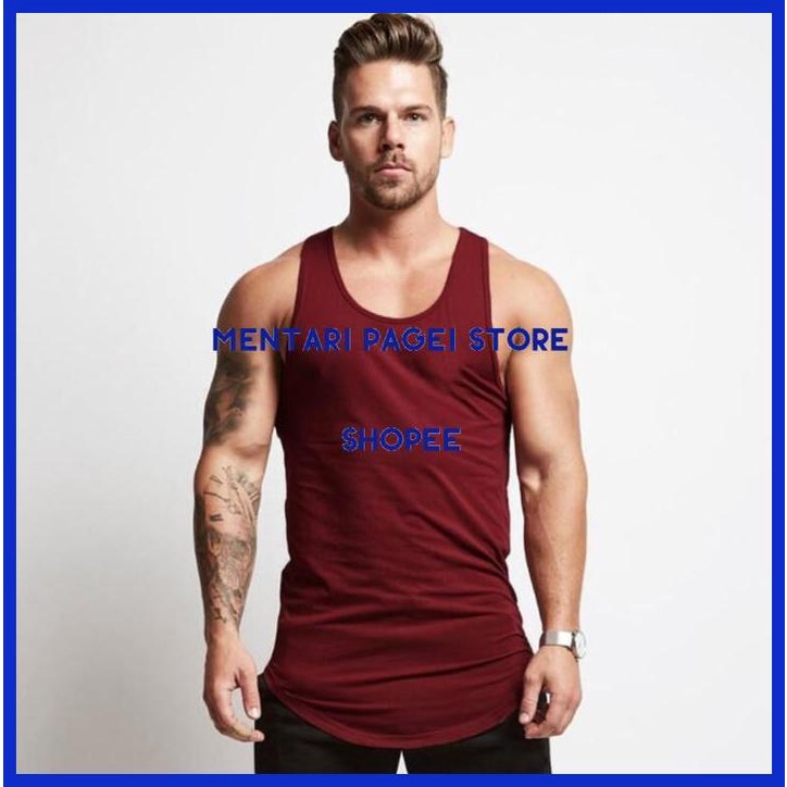 TANK TOP PRIA, MUSCLE TANK TOP - TIGHT FIT , MUSCLE TEE EKSLUSIF