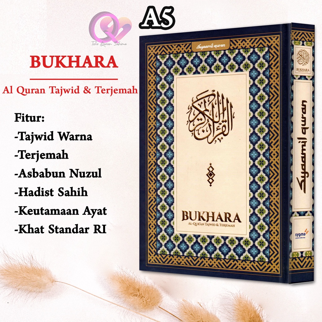 Jual AL QURAN TAJWID DAN TERJEMAH QURAN BUKHARA A5 UKURAN SEDANG QURAN ...