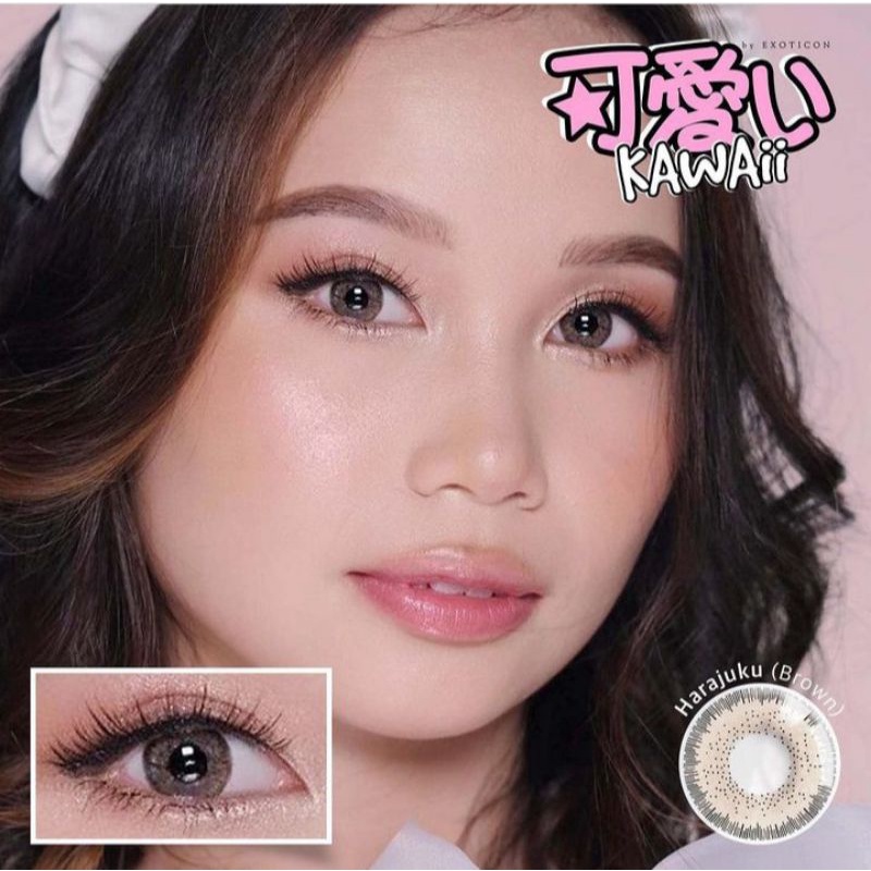 Softlens KAWAII X2 DIAMETER 14.5MM [ Normal ] • By Exoticon Diameter 14.5MM • Lensa kontak • softlen