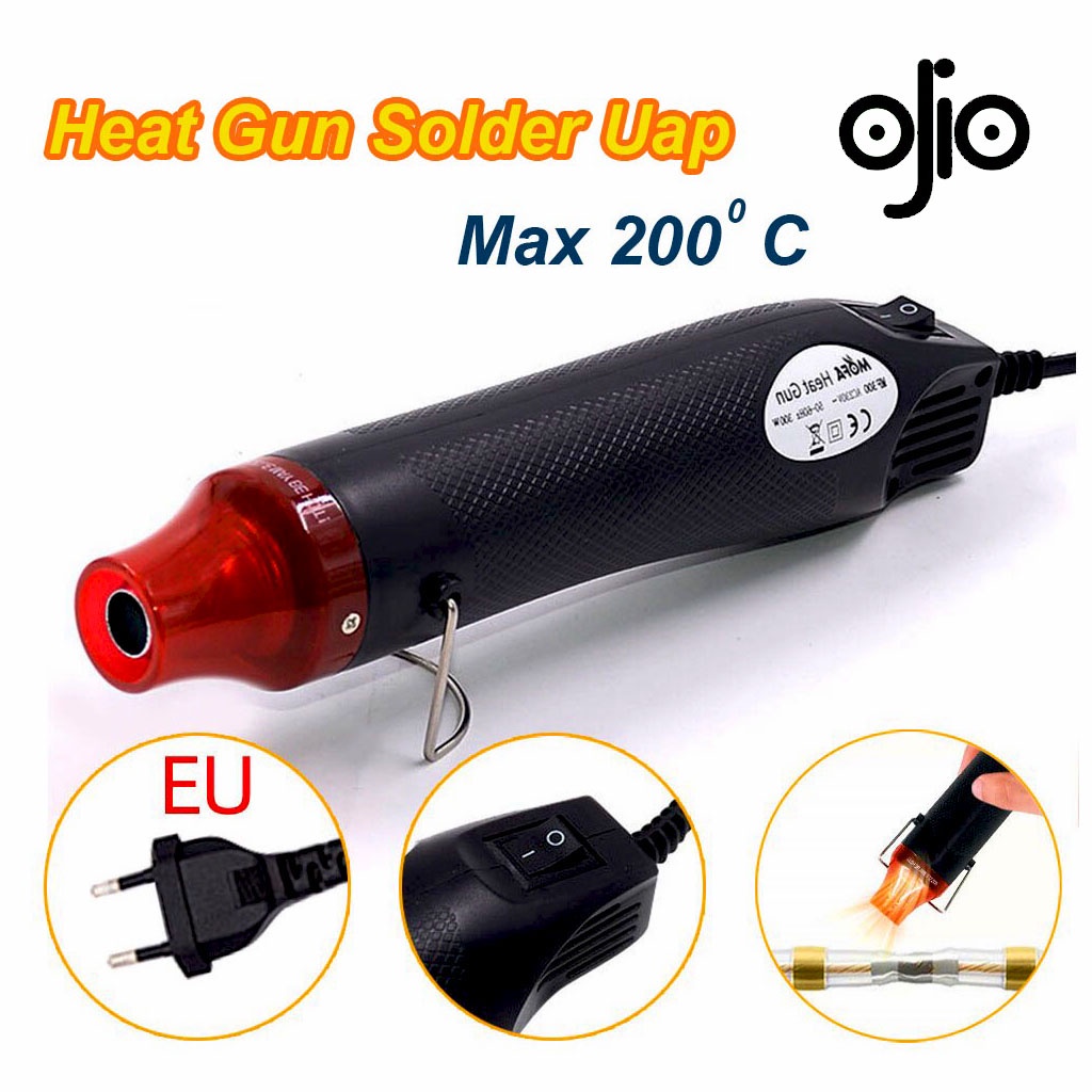 Heat Gun Mini Hot Gun Elektrik Pemanas Multifungsi - Alat Pemanas Stiker Mini Blower Uap Angin