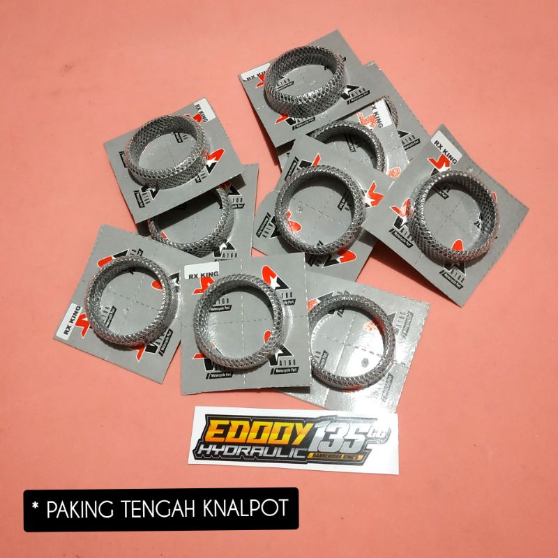 PAKING SAMBUNGAN KNALPOT RX KING RXK RXS - GASKET KNALPOT RX KING - PAKING TENGAH LEHER KNALPOT RX K