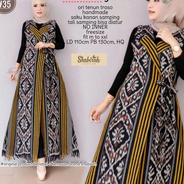 ➡ termurah bisa COD - ALBANIA LONG CARDI ORI (TENUN TROSO/OUTER BATIK/BLAZER TENUN/OVERALL TENUN ち