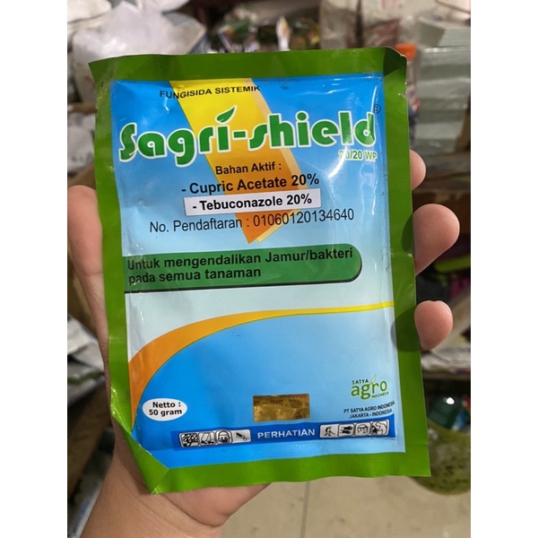 Fungisida sagri shield 20/20WP 50gram