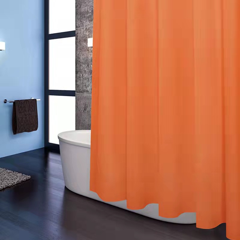 ( SerbaSerbi )Horden Kamar Mandi Polos Shower Curtain /Tirai Kamar Mandi 180x180 cm &amp; Ring Untuk Pengait _Bahan Peva