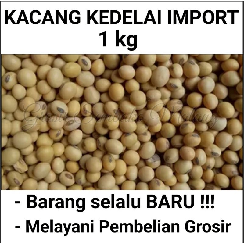 KACANG KEDELAI 1kg IMPORT AMERIKA ASLI [ Barang Selalu Baru ] / Grosir Kedelai Malang / Kedelai Amer