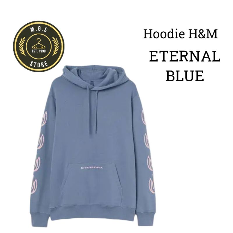 HOODIE H&M ETERNAL BLUE PRIA/WANITA