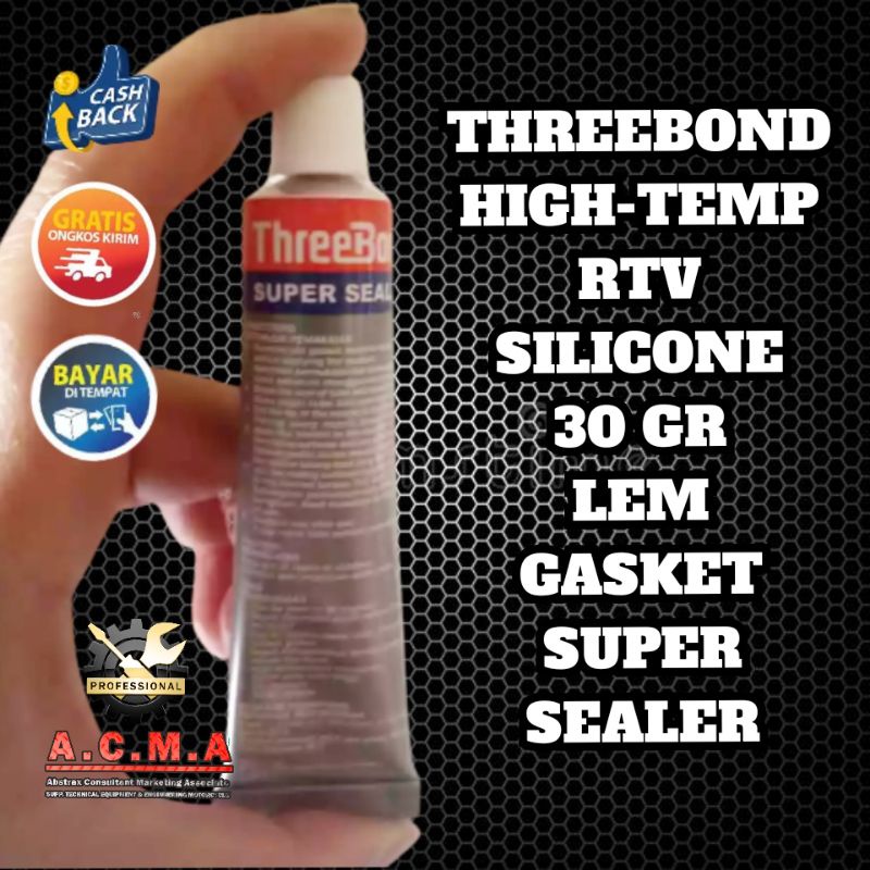 

Lem Gasket Lem Packing THREEBOND HIGH-TEMP RTV Silicone 30 GR
