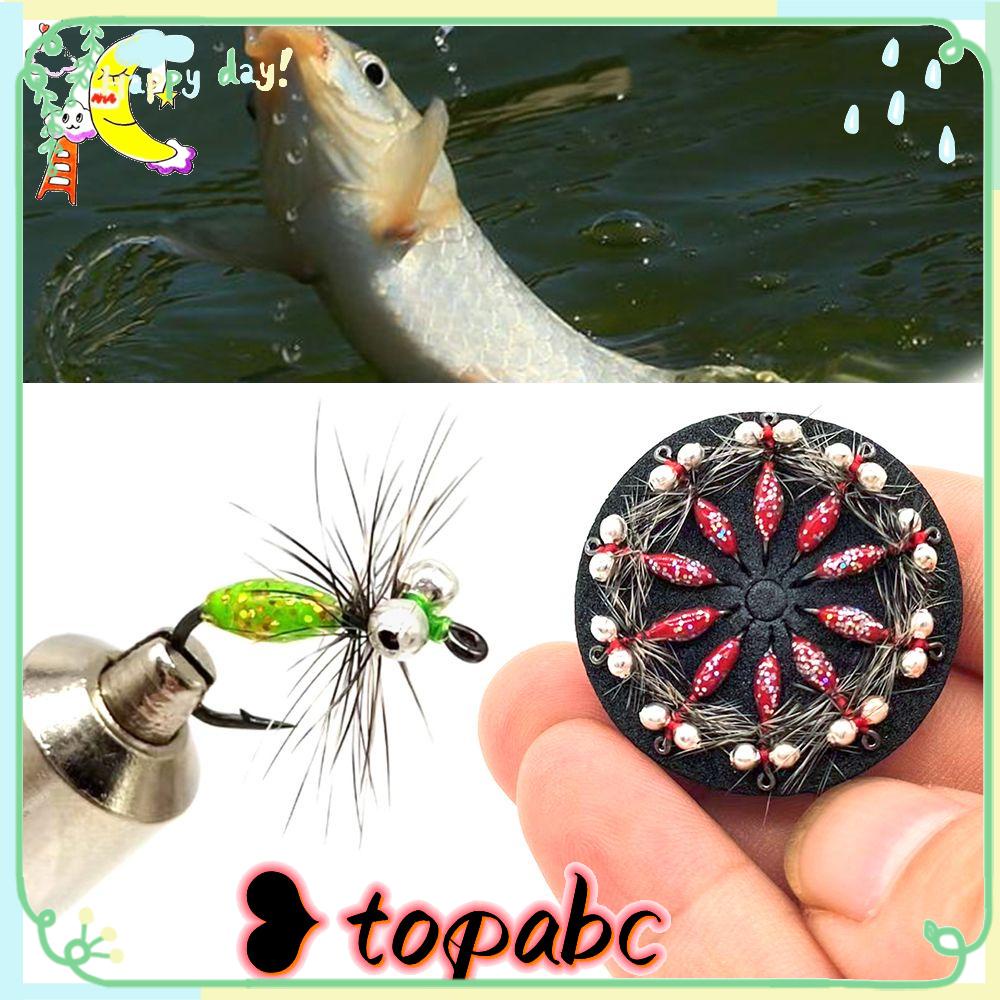 Top 5pcs Umpan Simulasi Umpan Lalat Buatan Umpan Serangga Fishhooks Fly Hook