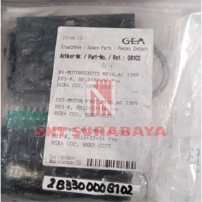 Jual BOCK MP10 MOTOR PROTECTION AC230V (08102) / MP10 MOTOR GEA BOCK