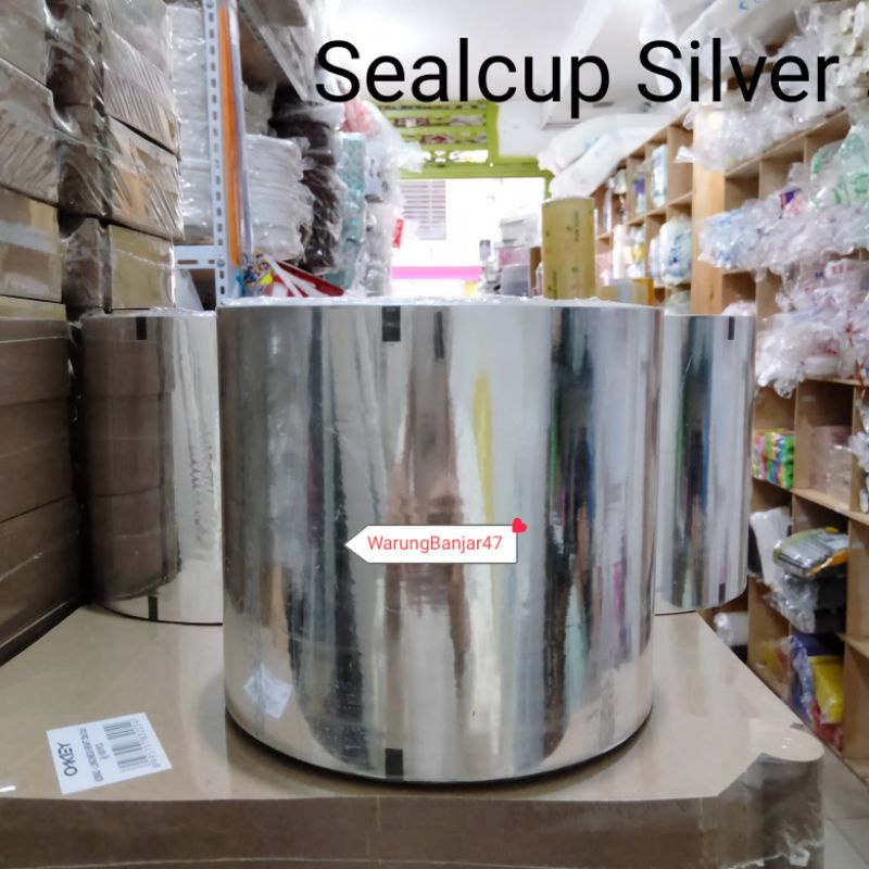 Sealcup Foil Silver  Plastik Lidcup Sealer Silver Sealer Cup Silver