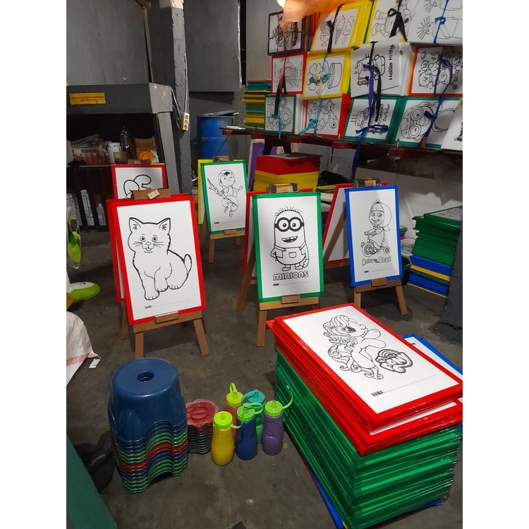 

paket usaha styrofoam lukis/gabus lukis/edukasi anak 30x40