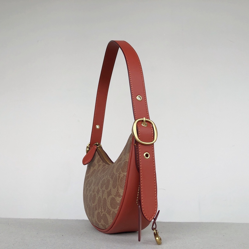 [Instant/Same Day]CC440 CC439 coach luna Crescent shape Ms. Single shoulder bag handbag  440  439 byb