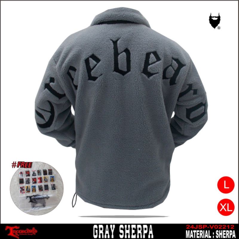 SHERPA JAKET BERBULU TREEBEARD REMAJA DEWASA JAKET HANGAT RESLETING