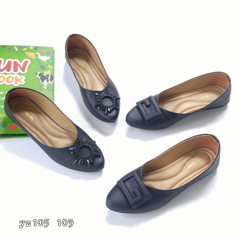 Borneo Sepatu Flat Wanita Flatshoes YZ105 YZ109 YZ21 YZ23 YZ25 (5 Model)