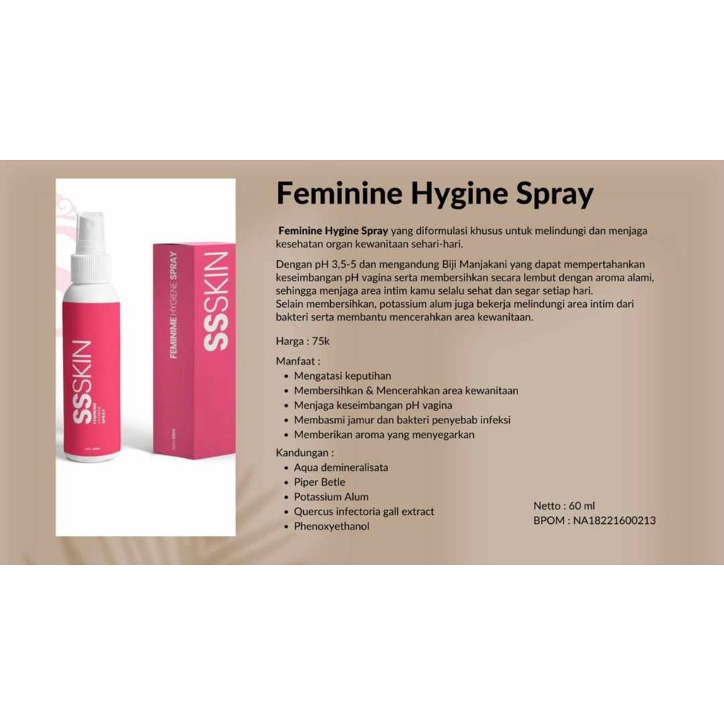 FEMININE HYGINE SPRAY SS