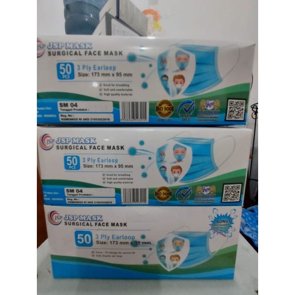 masker medis surgical jsp murah