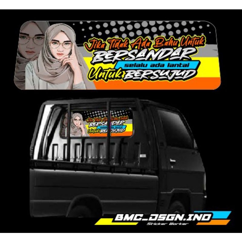 [TERBARU] STIKER KACA BELAKANG KABIN L300, STIKER ONEWAY KACA BELAKANG L300