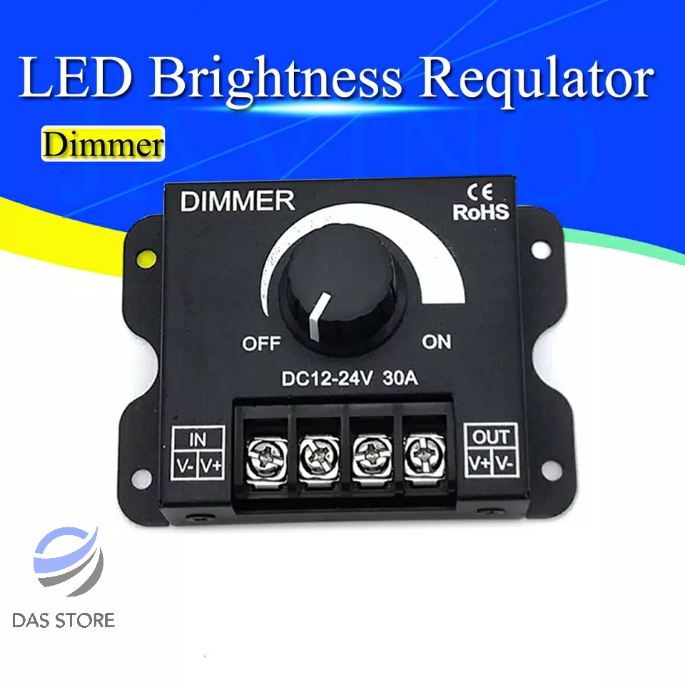 Jual DIMMER DC 12V 24V 30A PENGATUR KECECEPATAN DINAMO DAN BRIGHTNESS ADJUSTER FULL BESI