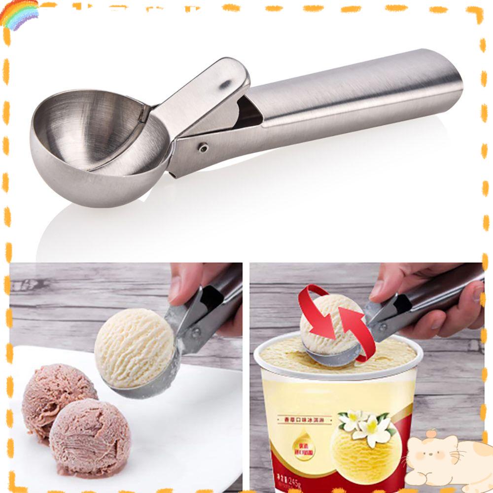 Solighter Sendok Es Krim Home &amp; Living Alat Dapur Stainless Steel Ice Ball Maker