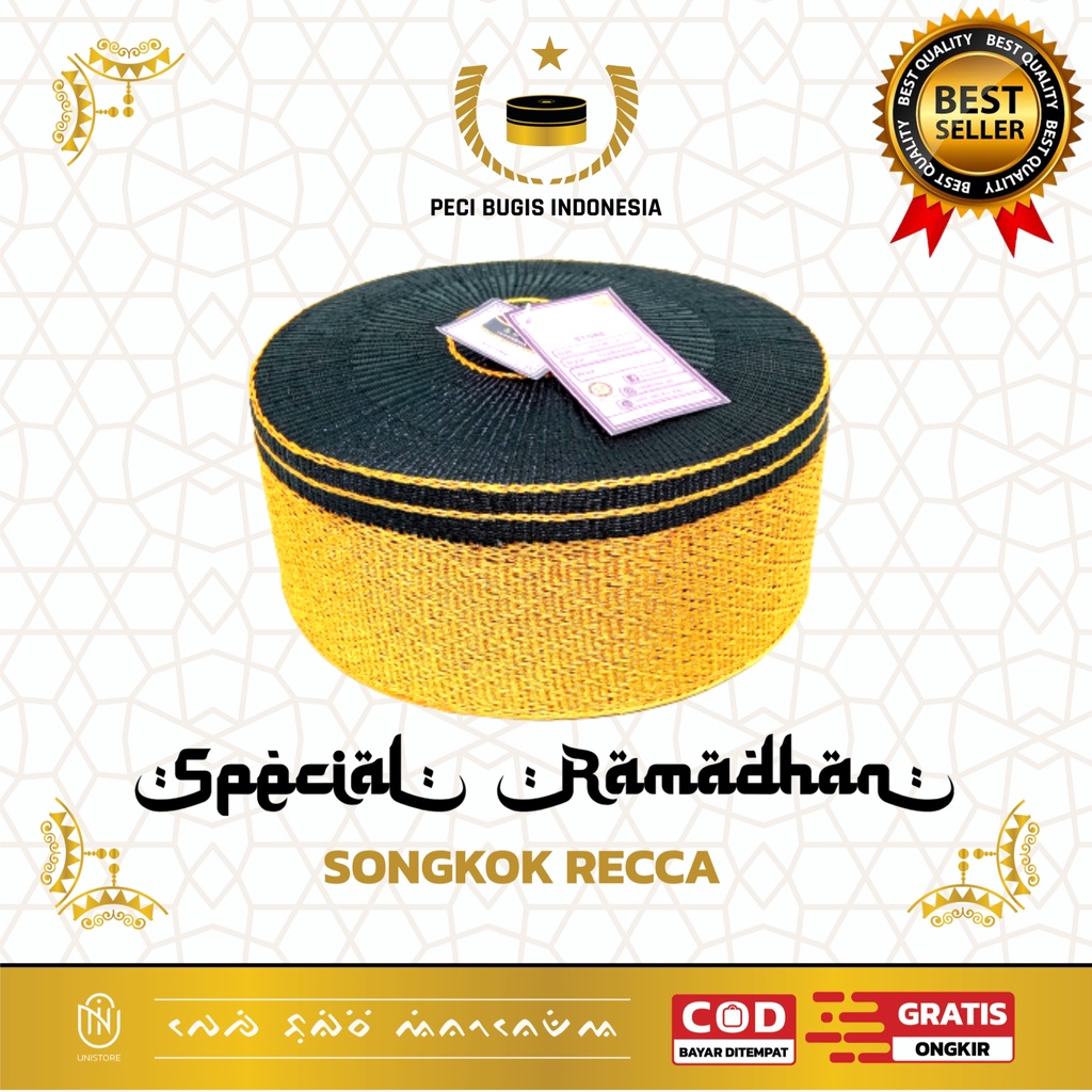 Songko Recca Serat Halus / Songkok Jokowi / Songko Recca Halus / Songkok Bugis Makassar