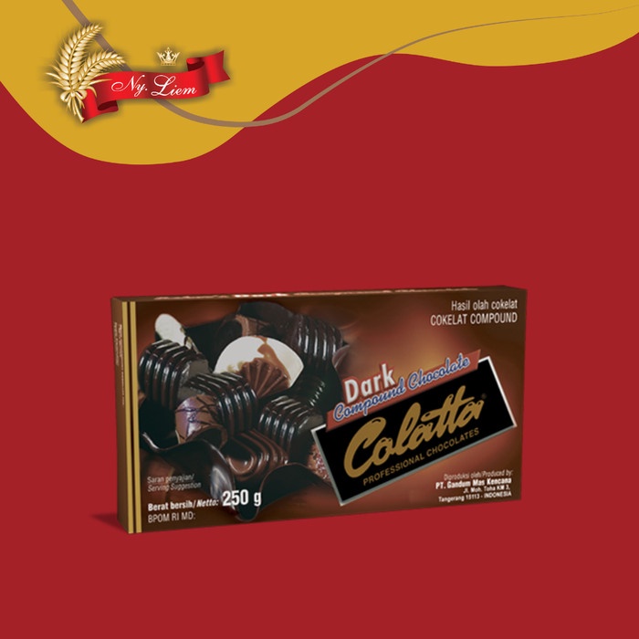 

COLATTA Dark Chocolate Compound / Cokelat Compound Hitam 250 gram